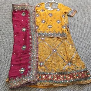 Exquisite lehnga with intricate details